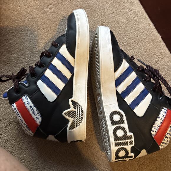 adidas Kids Top Ten RB White Black Size 13 1/2 Kids - Picture 4 of 9